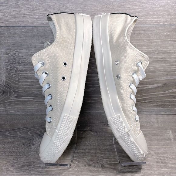 Converse Comme des Garçons Play Women’s Sz 10 Single Heart Chuck Cream Sneakers - Picture 9 of 10